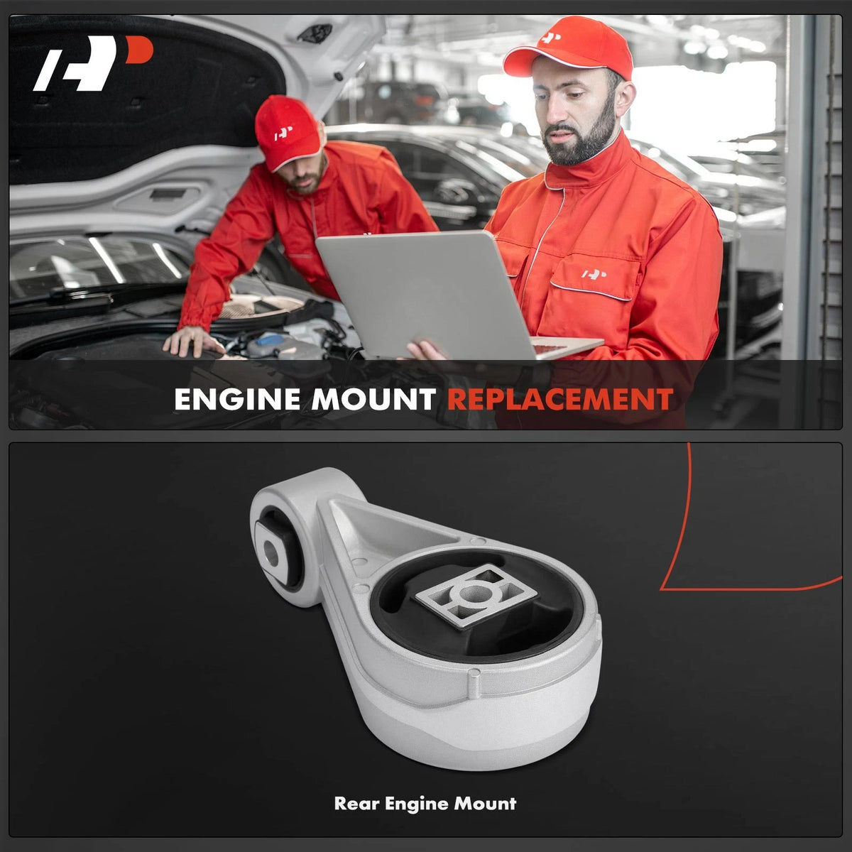 Rear Engine Torque Strut Shock Mount for Ford Focus 2000–2004, Transit Connect 2010–2013 (9T1Z6068B, YS4Z6068AA, YS4Z6068MA, A2939)