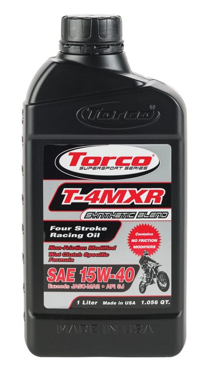 1 Liter Torco T-4MXR 15W-40 Synthetic Blend Engine Oil T671544CE