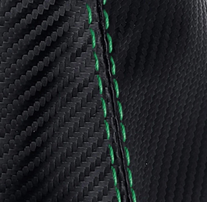 Manual Shift Boot Cover for Acura NSX (1991–2005) Carbon Fiber Green Stitch