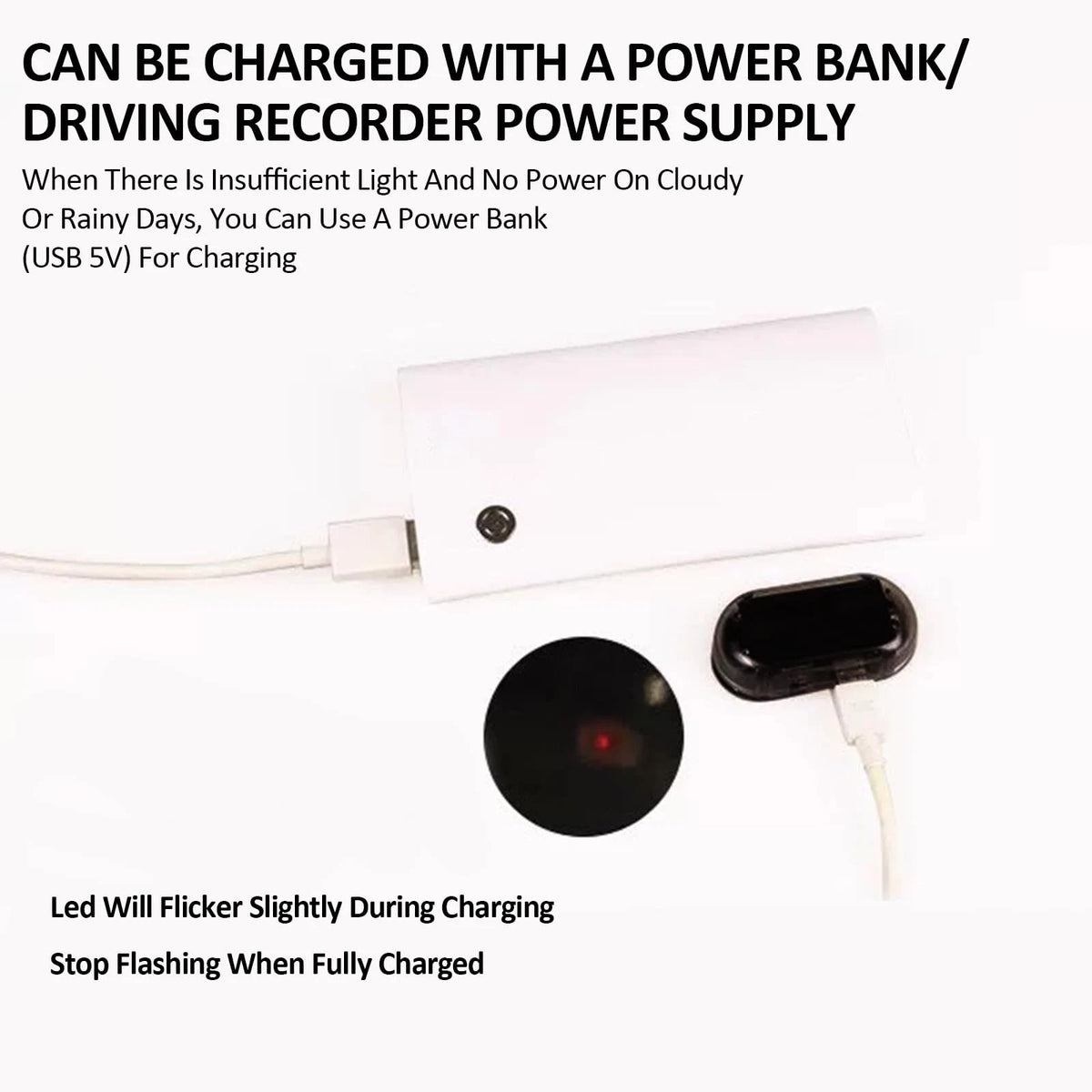 Anti-Theft LED Flashing Security Light for Universal Use (Solar Powered)