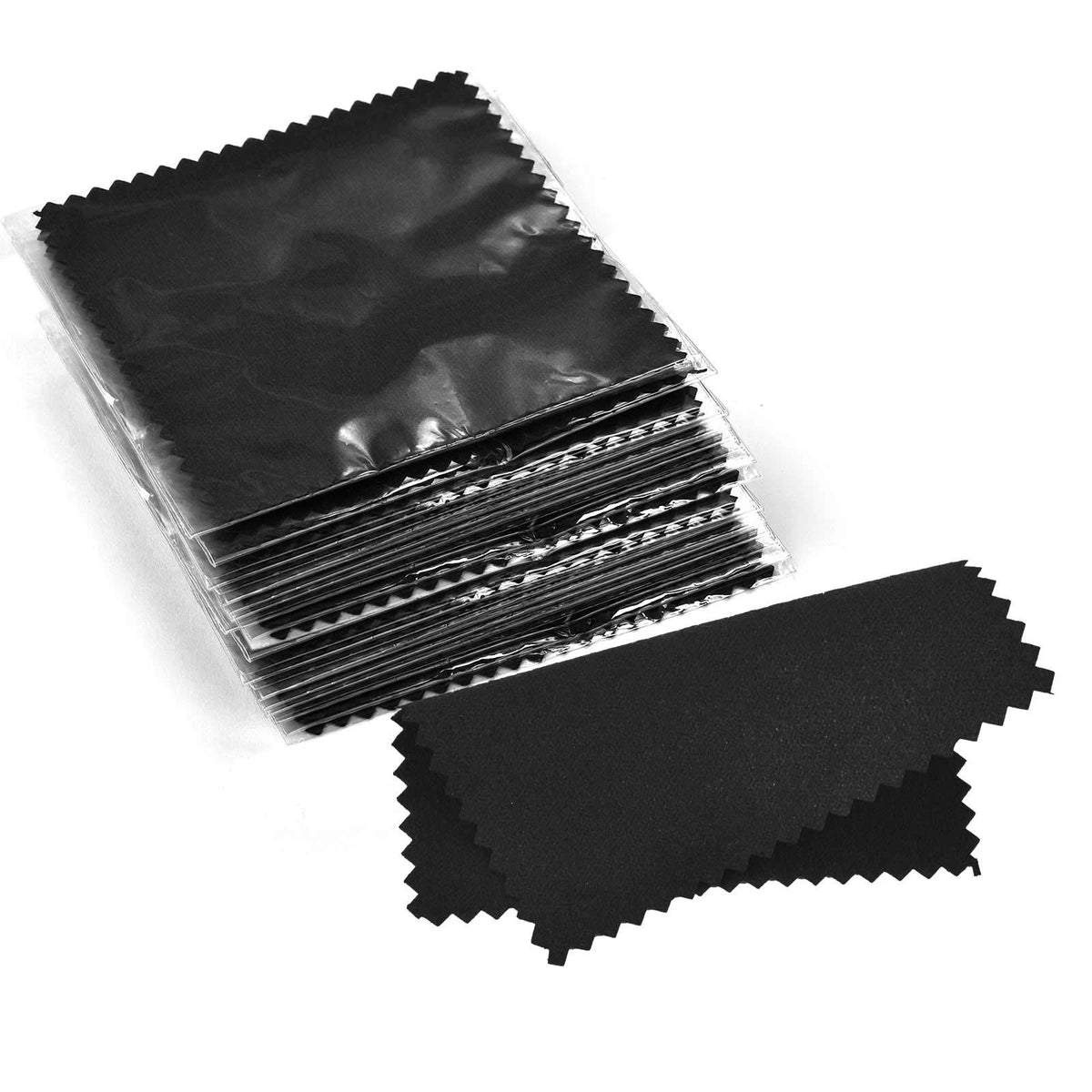 50pc Pink Jewelry Cleaning Cloth for Sterling Silver Gold Platinum