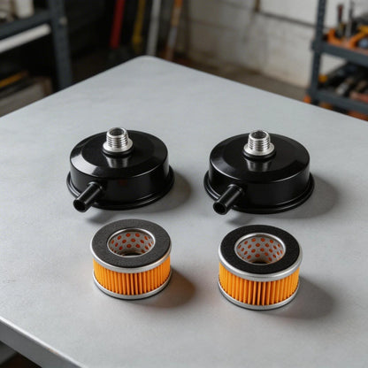 Set of 2 Muffler and 20mm Intake Filter for Air Compressor