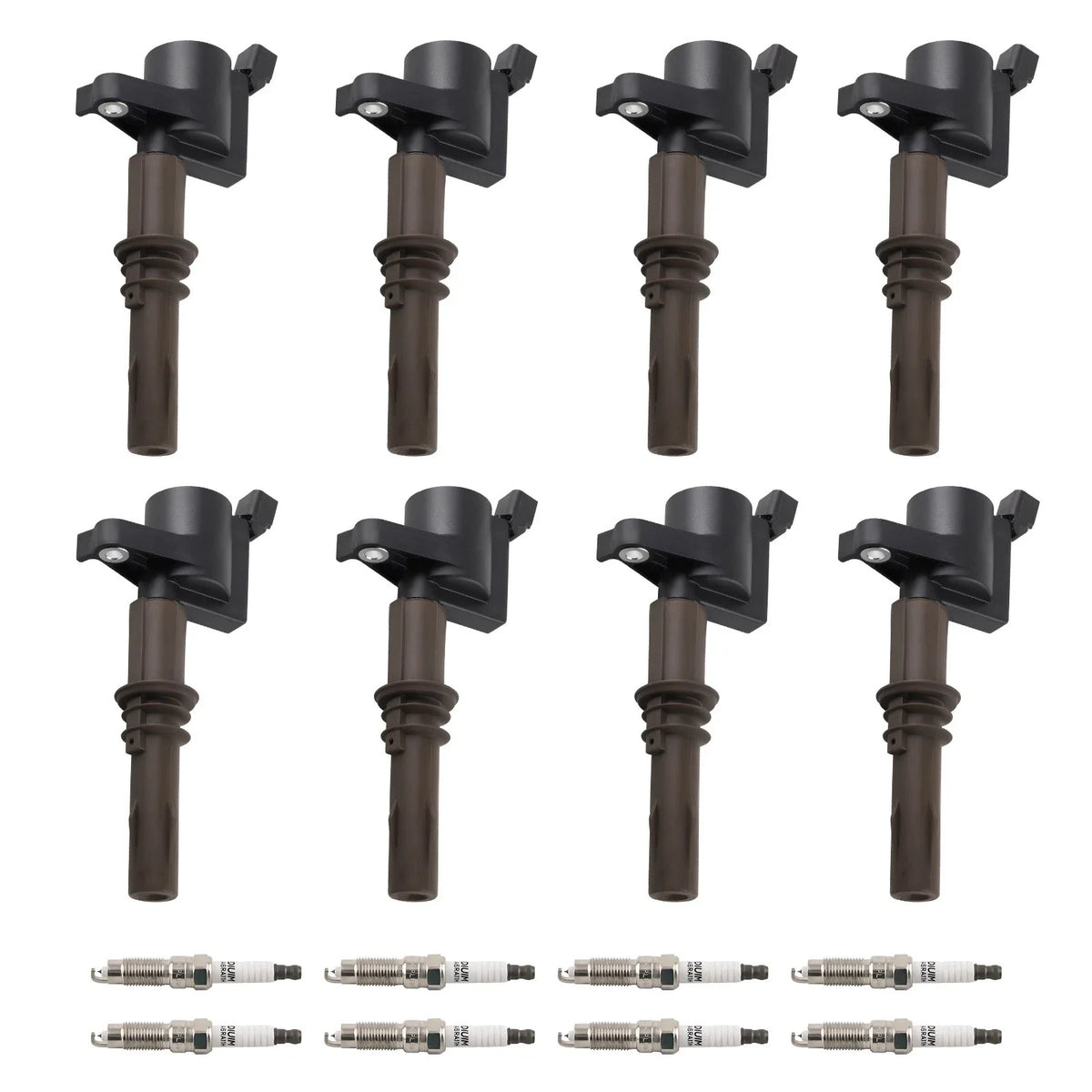 Pack of 8 Ignition Coils + Spark Plugs for Mercury Mountaineer (2008–2010)