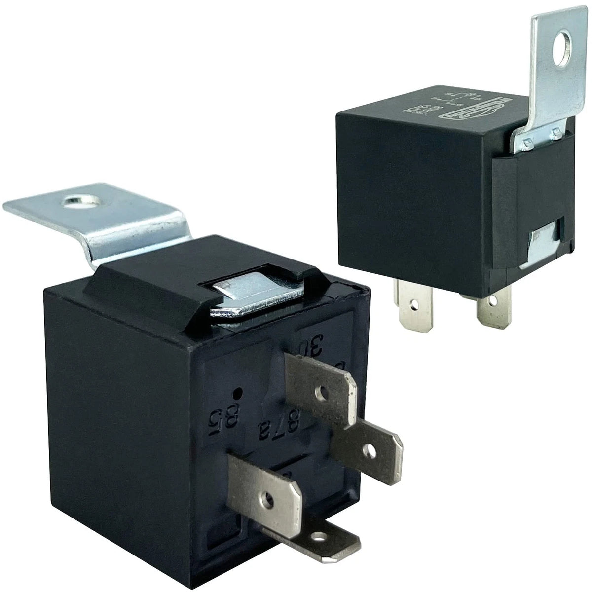 2X 40/30AMP 12V DC Relay Kit for Automotive (SPST)
