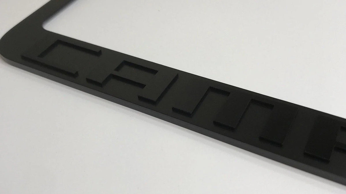 License Plate Frame Premium Matte Black for Chevrolet Camaro (2010–2015)