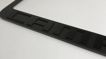 License Plate Frame Premium Matte Black for Chevrolet Camaro (2010–2015)