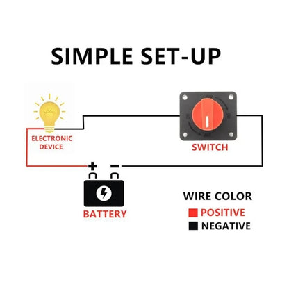 4X Battery Switch On Off Rotary Isolator DC12V 300A for Car Truck Boat