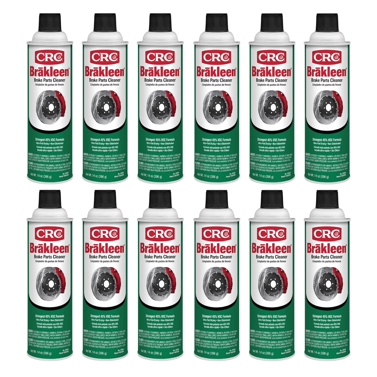 Brakleen 14 Ounce for Automotive Cleaning (Pack of 12)