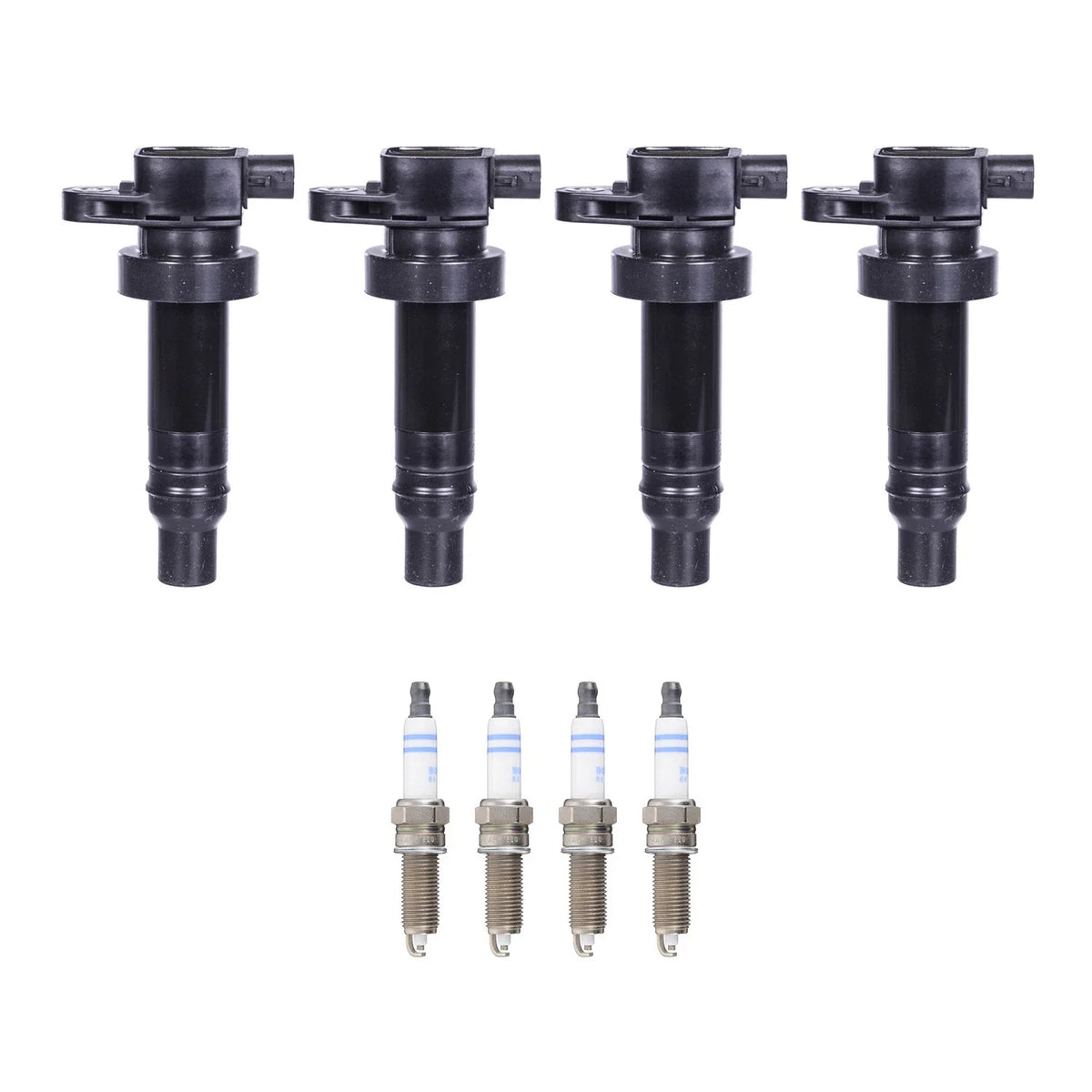 Set of 4 Ignition Coils & Spark Plugs for Kia Soul (2010–2019)