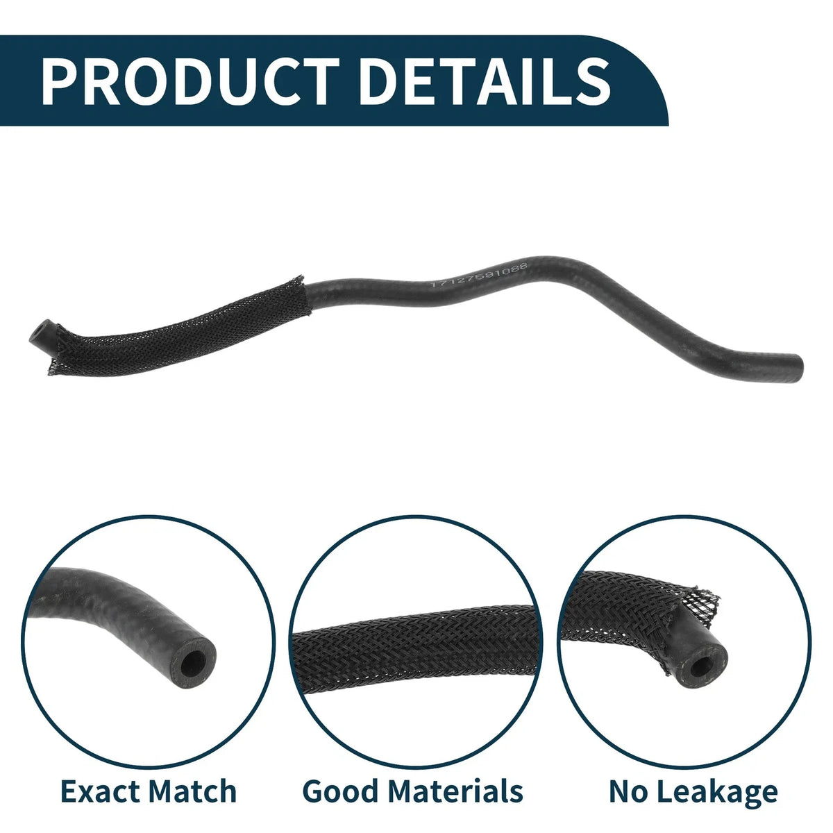 Radiator Hose No. 17127591088 for BMW 760Li (2010–2015)