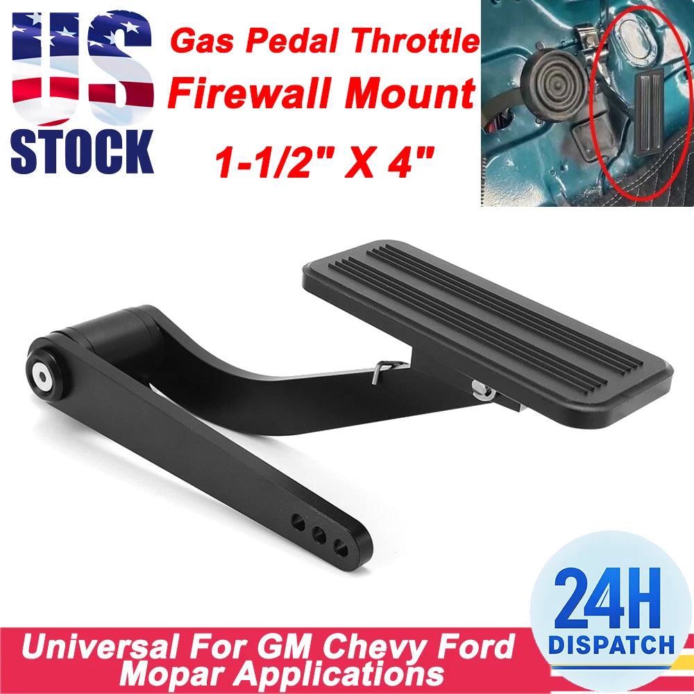 Universal Gas Pedal Throttle Firewall Mount for GM Chevy Ford Street Rat Rod
