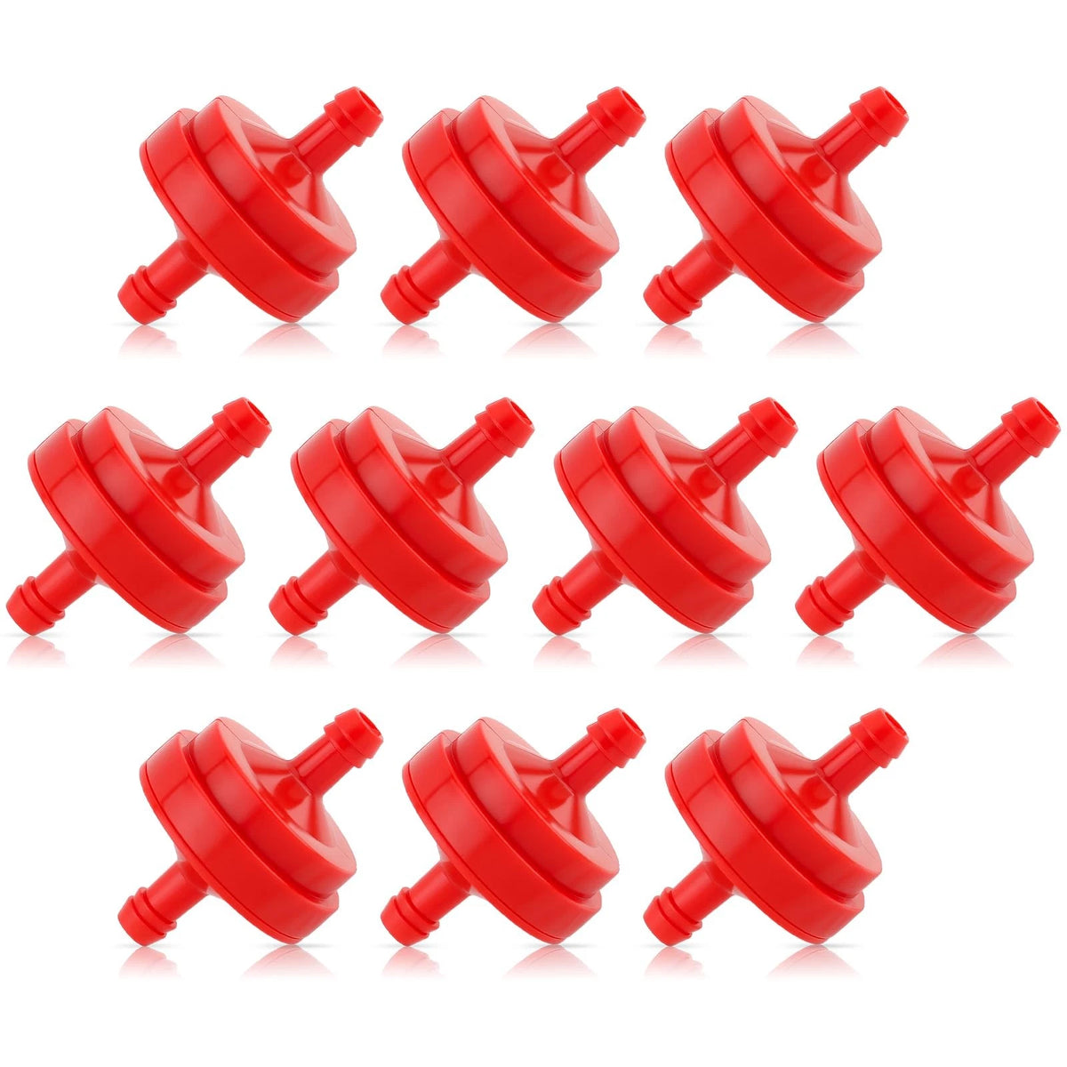 10 Pack Inline Gas Fuel Filter 1/4 Inch 150 Micron for John Deere Tor