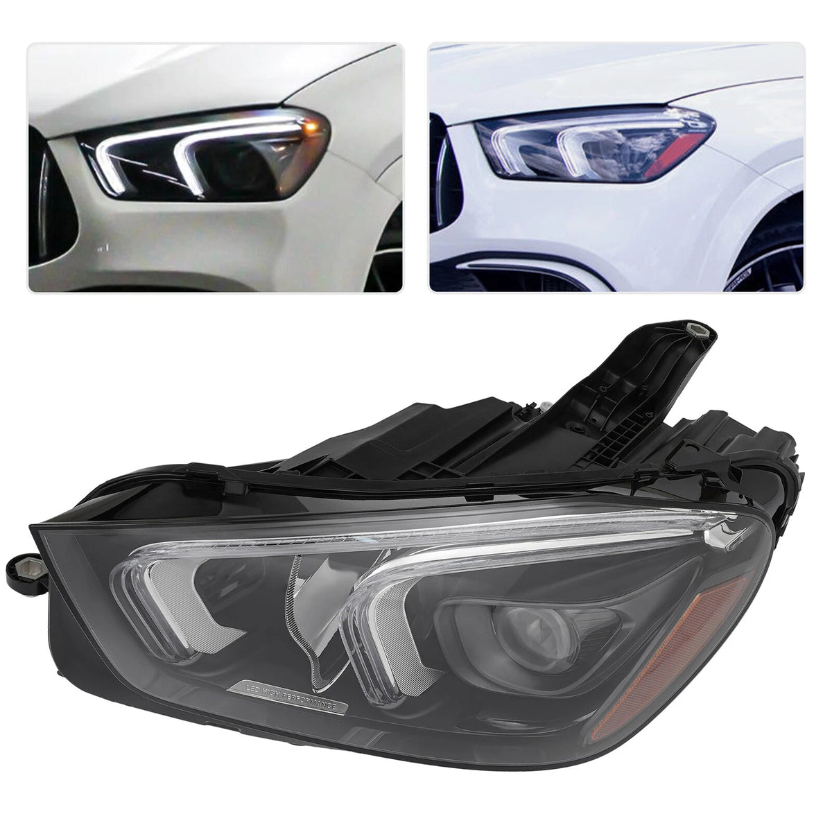 LED Headlight for Mercedes-Benz GLE350 GLE450 (2020–2022) A1679060105, A1679086104