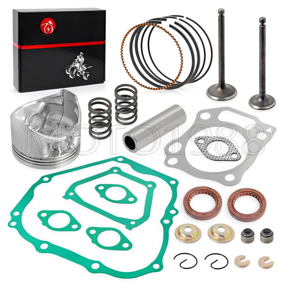 Engine Top End Rebuild Kit +0.25 Piston Valve for Yamaha Golf Cart G11 G16 G20