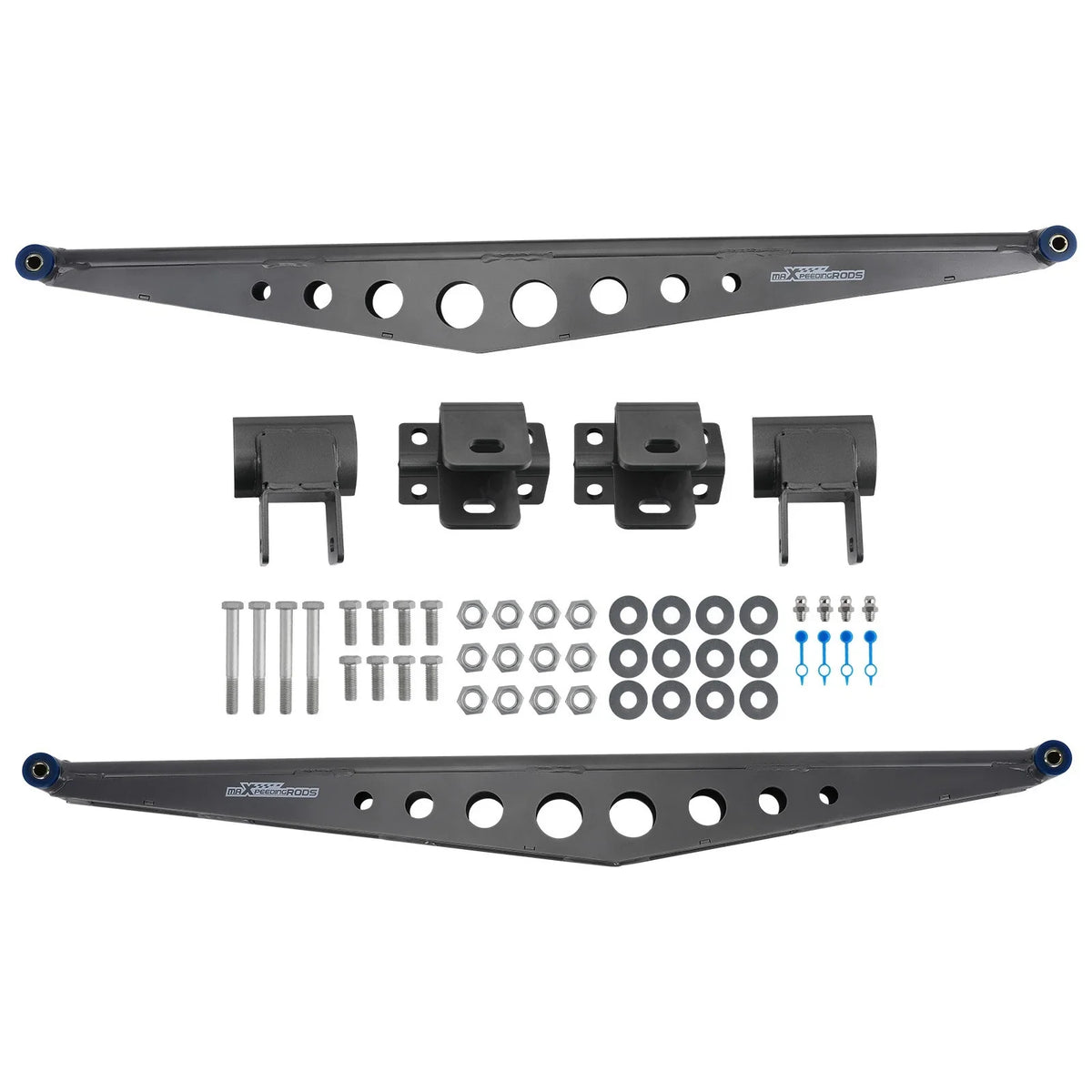 2X Rear Axle Ladder Bars with Brackets for Ford F150/F250/F350 (1980–1996)