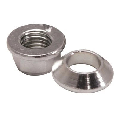 Set of 4 Tusk Chrome Flange Locking Lug Nuts 10mmx1.25 for