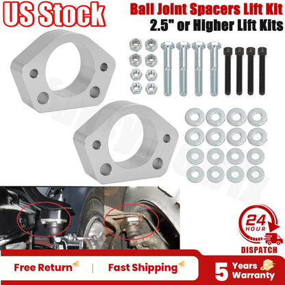 Ball Joint Spacers Lift Kit for Chevy S10 P/U 1982–2004