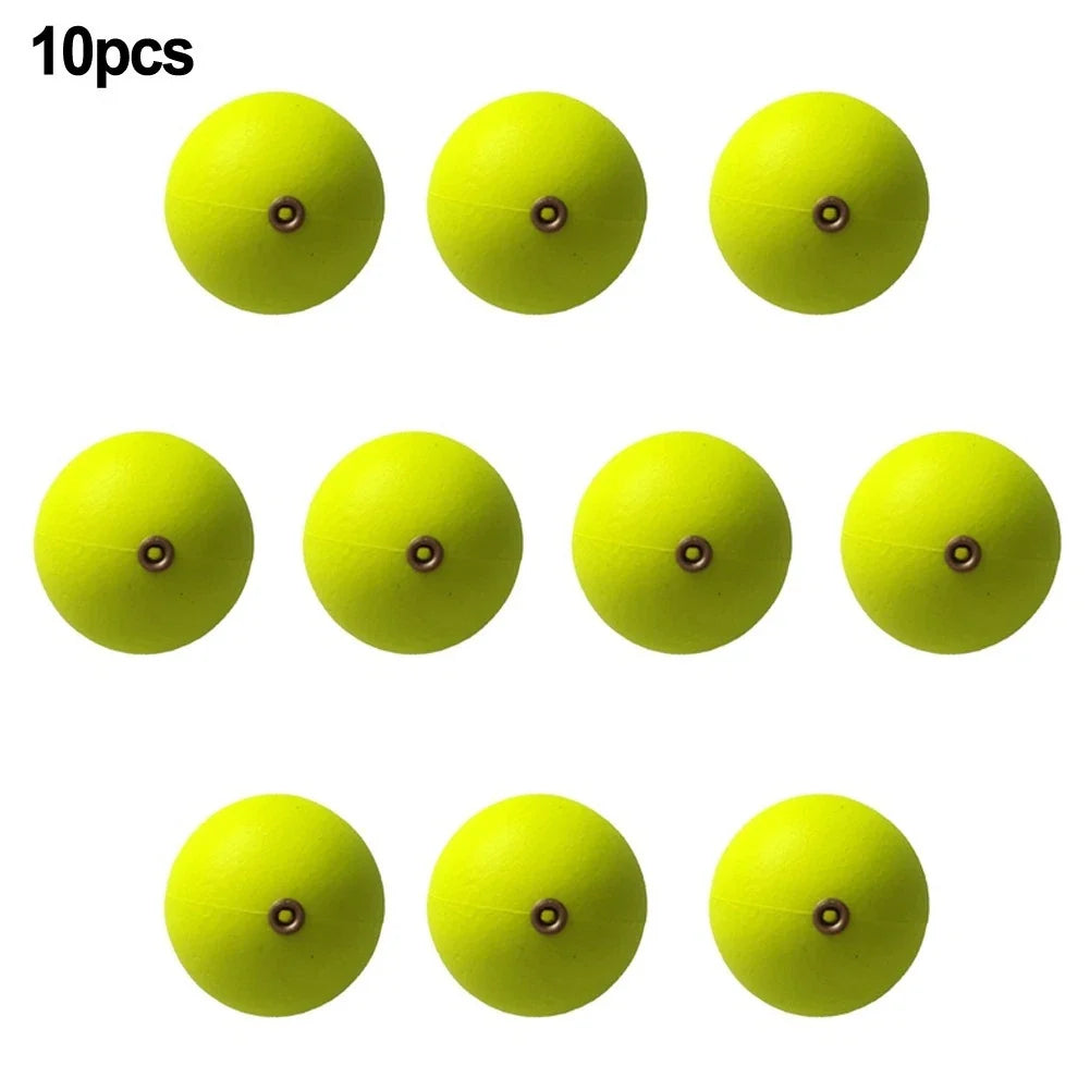 Floating Ball Foam Bobbers for Fishing (Bright Colors, EVA)