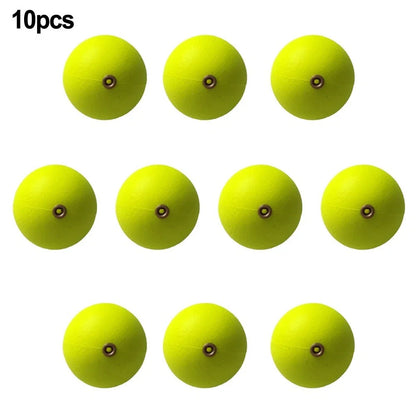 Floating Ball Foam Bobbers for Fishing (Bright Colors, EVA)