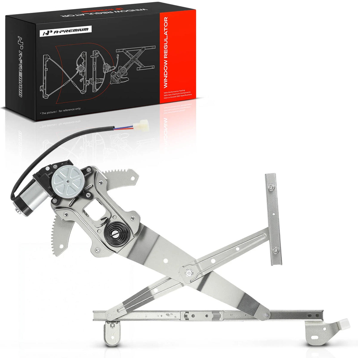 Front Left Power Window Regulator w/Motor for Subaru Impreza (2002–2007) 61222FE030, 61222FE031, 751-347