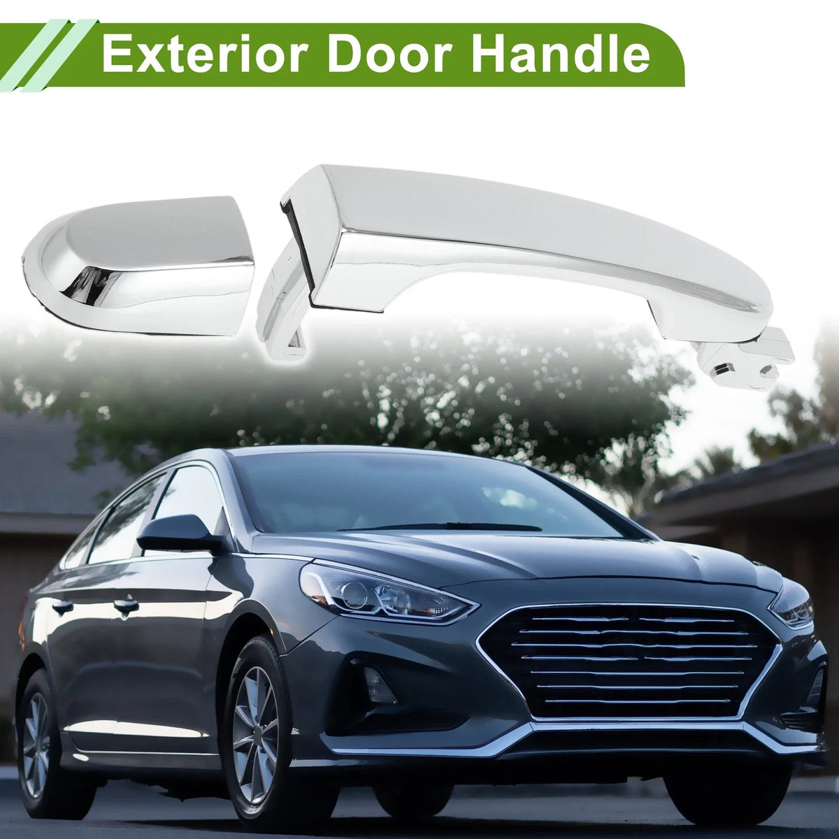 Exterior Door Handle for Hyundai Kia (No. 826611F000) Front Right Silver Tone