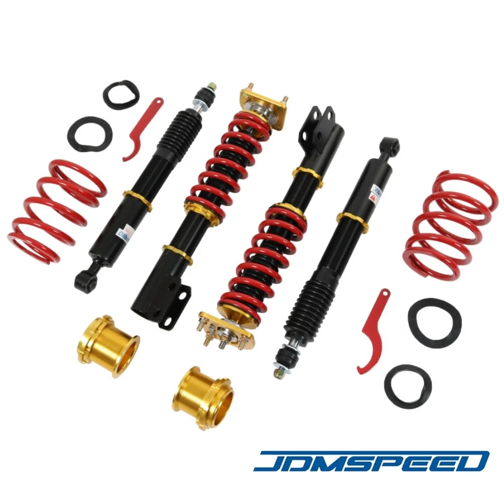 Set of 4 Adjustable Height Coilover Struts for Ford Mustang (1994–2004)