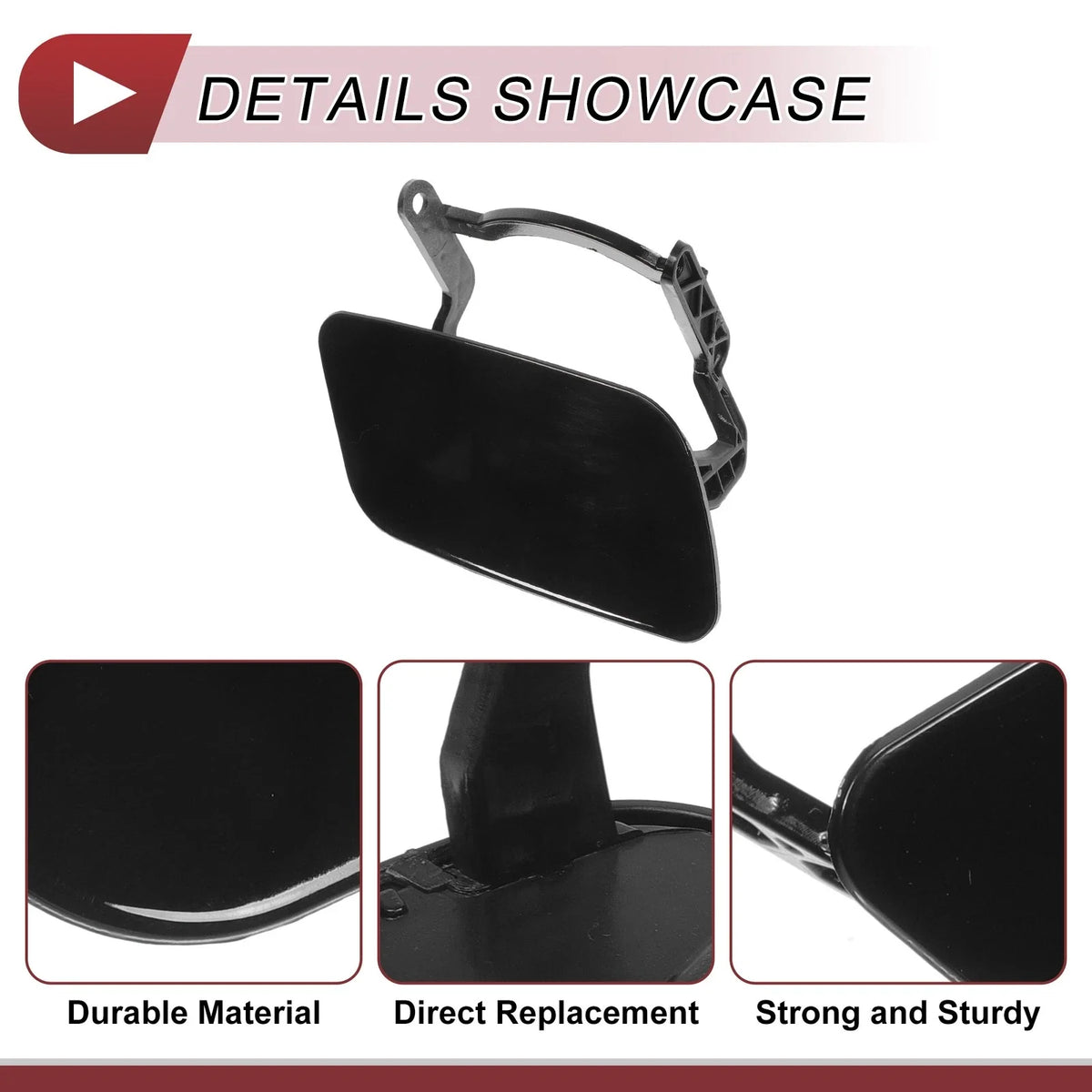 Washer Nozzle Cover Cap No. 8R0955276 for Audi Q5 (2009–2012) Black