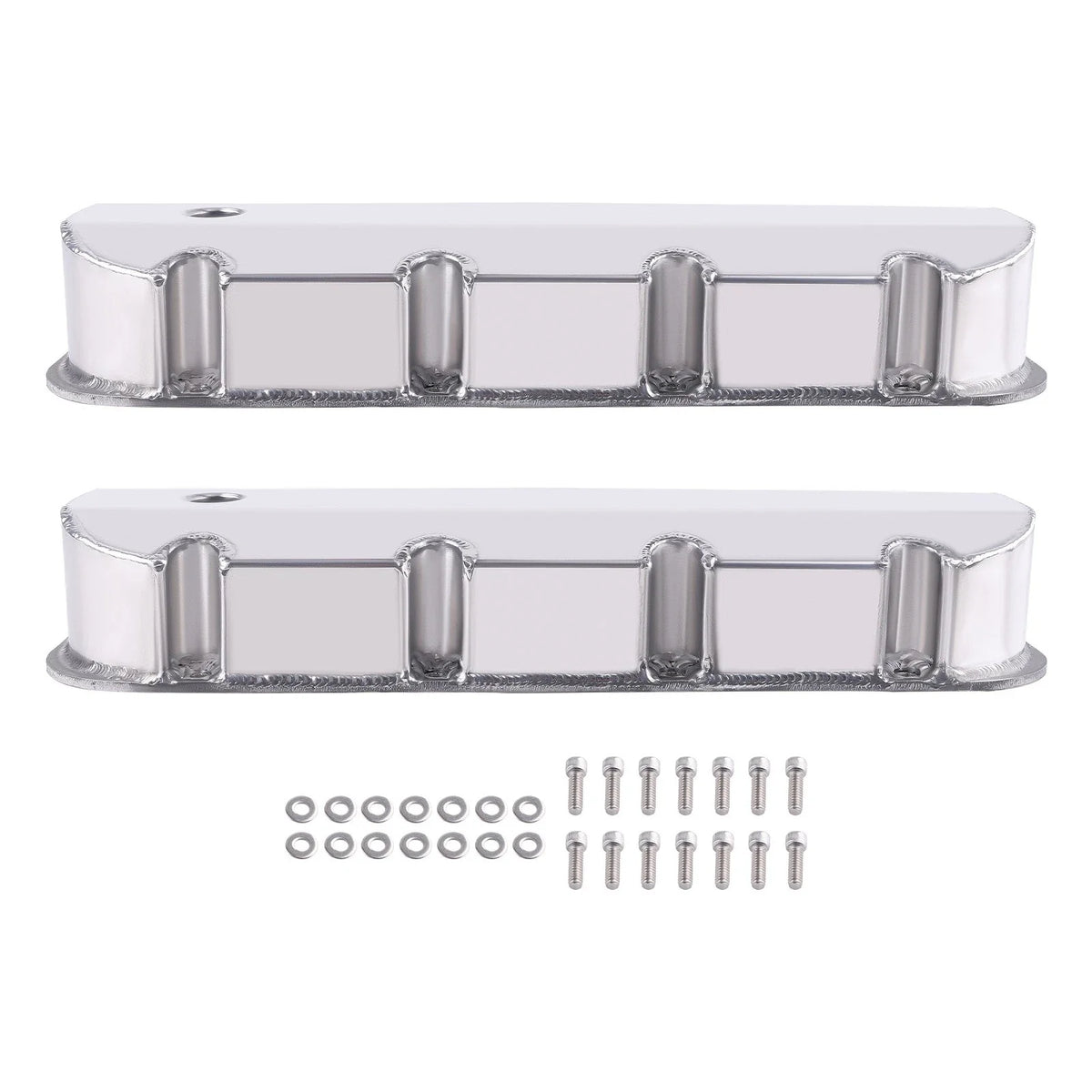 Fabricated Aluminum Tall Valve Covers for Big Block Chevy 502 (1965–1995)