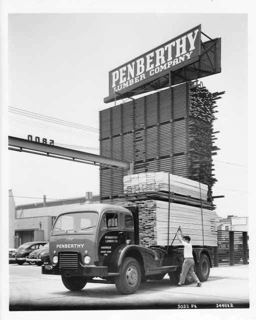 Press Photo for 1951 White 3022 PL Truck - Penberthy Lumber Co