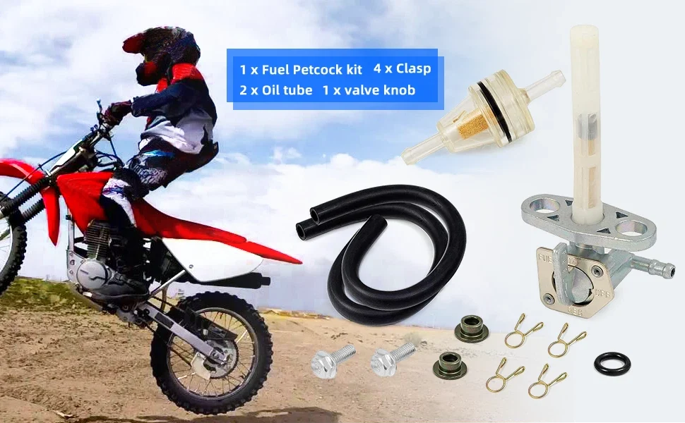Fuel Petcock Valve for Honda CRF50F CRF70F CRF80F CRF100F CRF150F CRF230F XR50R (2004–2023)