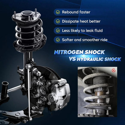 2pc 4WD Front Strut Assembly for 2009–2013 Ford F-150 4x4 (2009–2013)