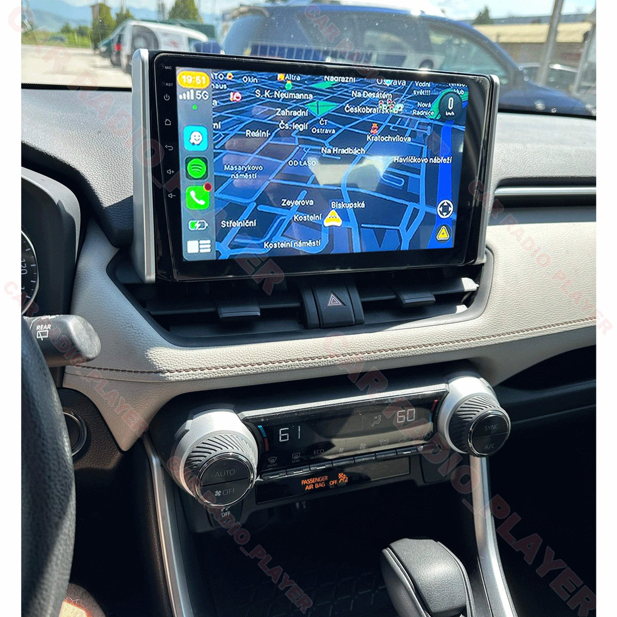 10.1" Android Car Stereo Radio Carplay QLED DSP for Toyota RAV4 (2018–2020)