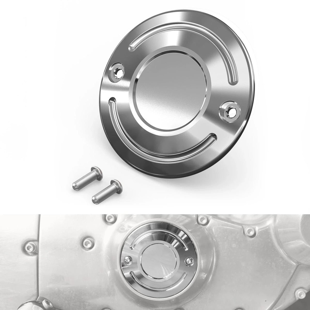 Chrome Timer Cover Cap Protector for Harley Iron 1200 XL1200NS Iron 883 XL883N (2014–2023)