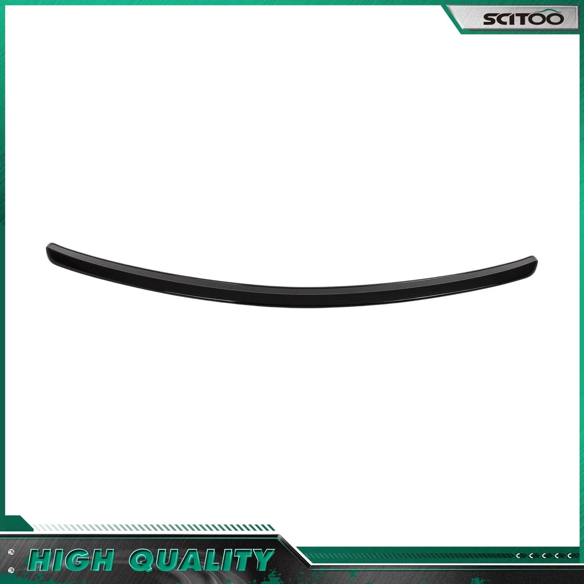 Trunk Spoiler for Mercedes C-Class W204 Sedan (2008–2014) Painted Black ABS