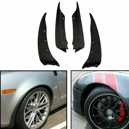 Set of 4 Molded Mud Flap Splash Guards for C6 Corvette (2005–2013) 19170234