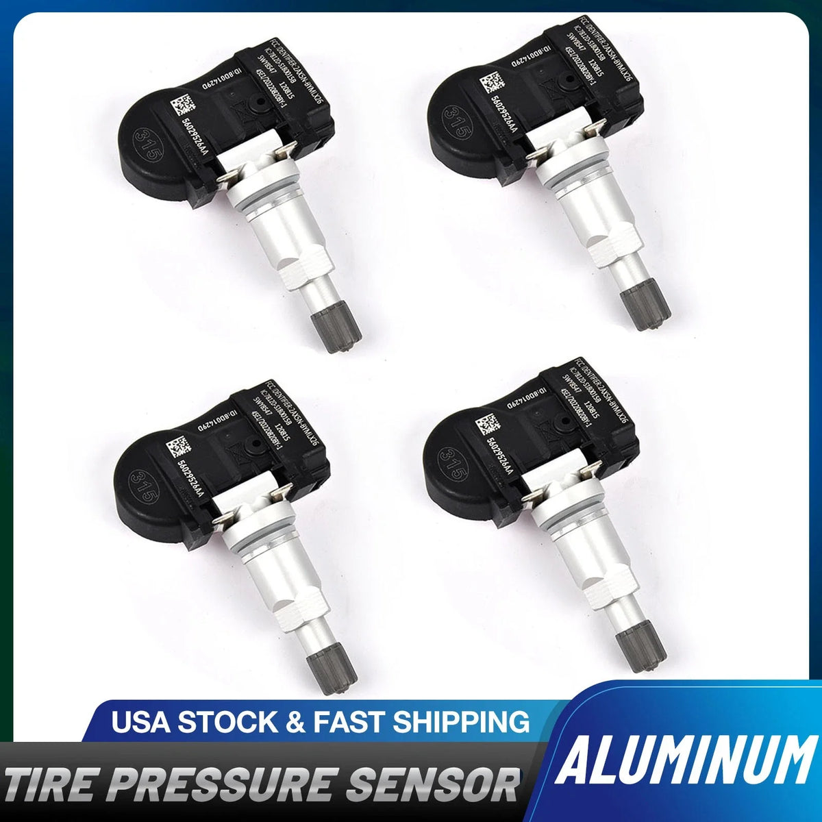 SET of TPMS Sensors for Dodge Chrysler Jeep (2014–2023)