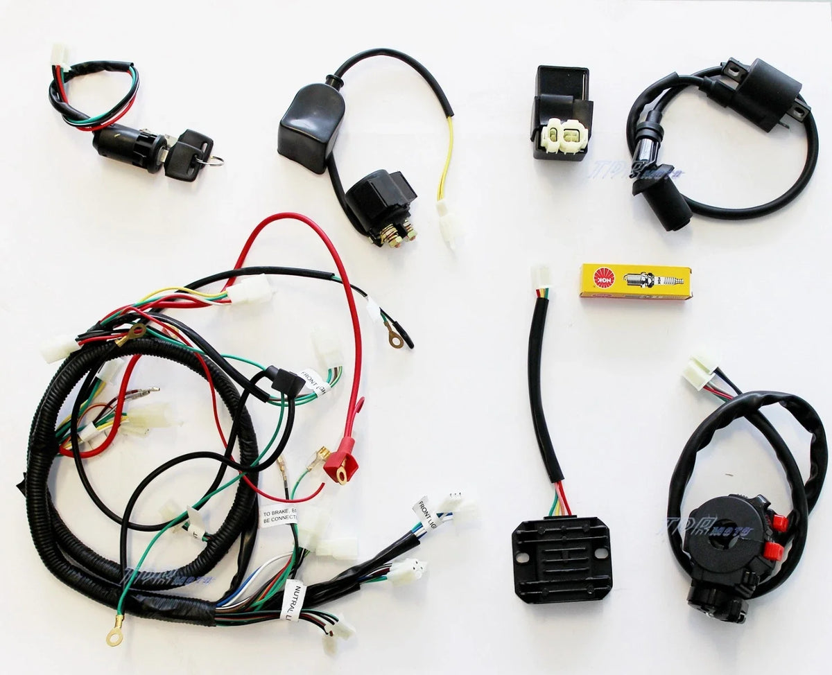 Wiring Harness for GY6 125cc 150cc ATV Scooter (Stator Solenoid)