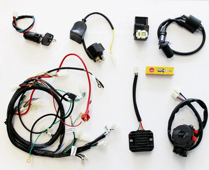 Wiring Harness for GY6 125cc 150cc ATV Scooter (Stator Solenoid)