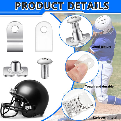 32 Pcs Football Helmet Repair Kit for
