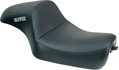 Drifter Seat for SLYFOX (XL) - Black Vinyl, Carbon Fiber, Slipstop