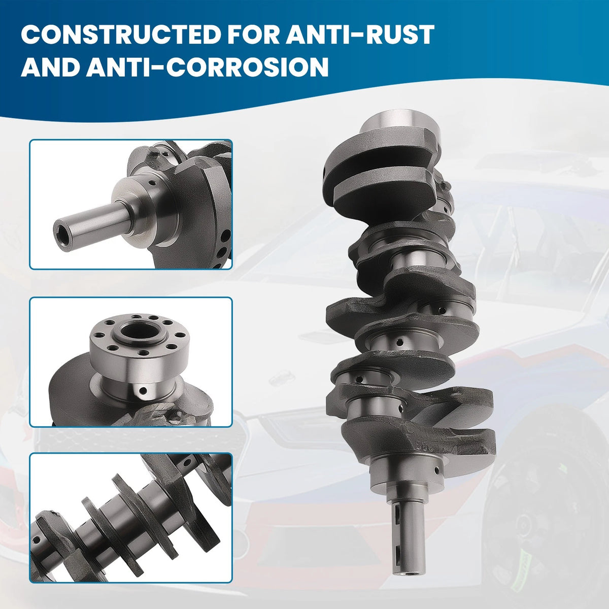 Engine Rebuild Crankshaft Rods & Bearing Kit for Hyundai Santa Fe (2001–2006) 7ODE0K