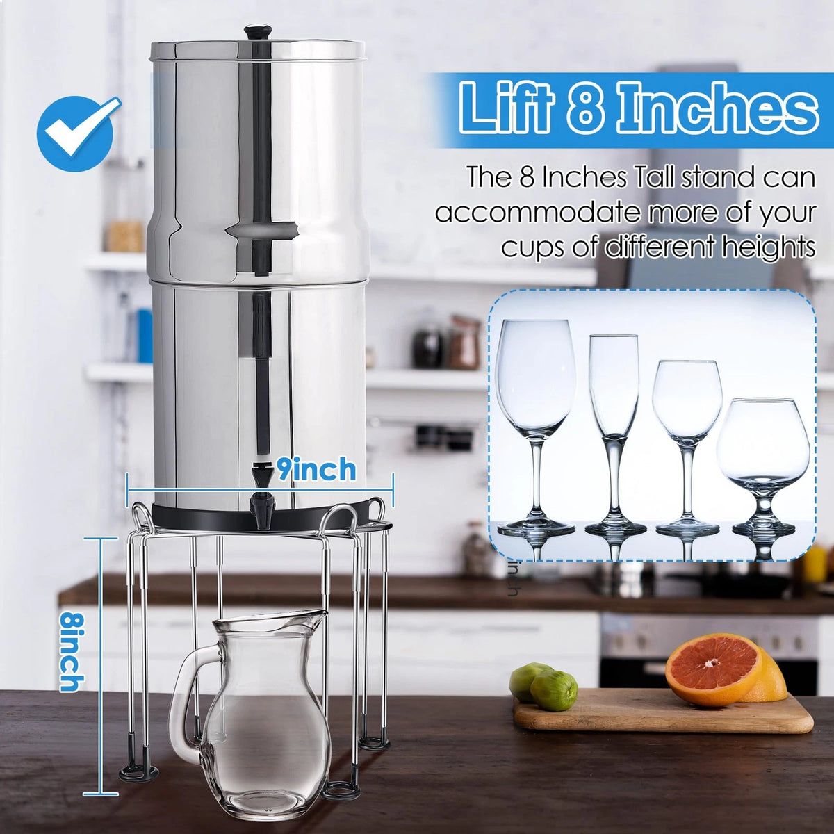 Dreyoo Water Filter Stand for 9 Inch (Compatible)