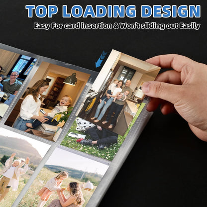 200 Pack 9 Pocket Trading Card Binder Pages for Trading Cards (Holds 3600 Cards)