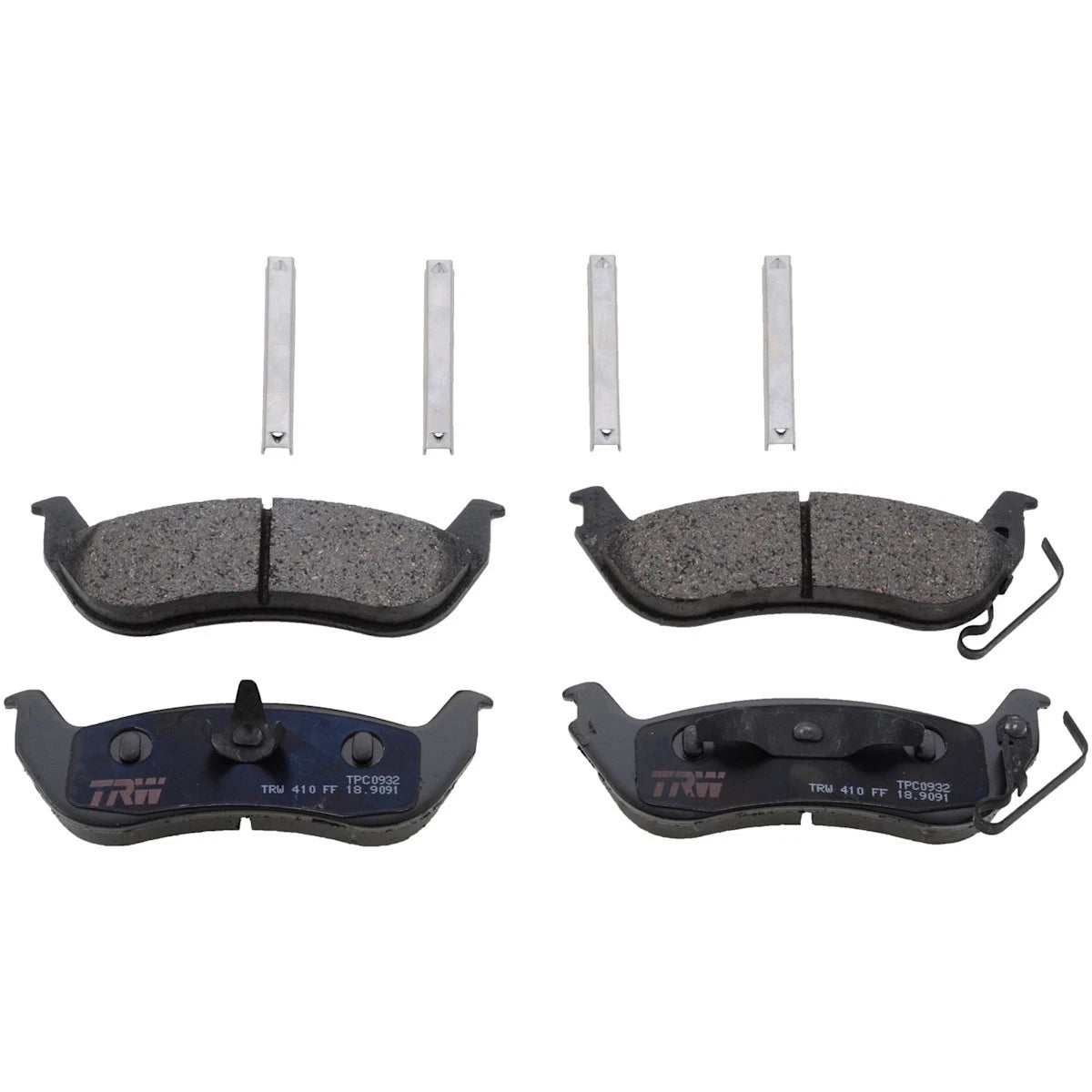 2X TRW Brake Pad Set Rear for Lincoln Town Car Marauder (2003–2004) TXC0932