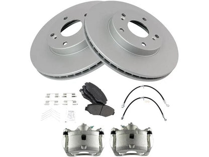 Set of 4 Brake Pads Rotors Calipers for Acura ILX (2014–2015) 11549TRYQ