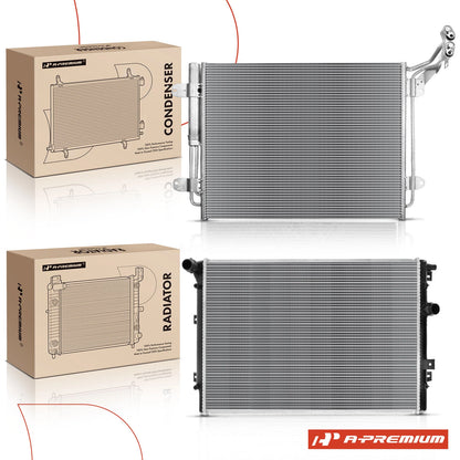 Cooling Kit for VW Tiguan (2009–2017) - Radiator & A/C Condenser, 5N0121253P, VW3010164, 940138