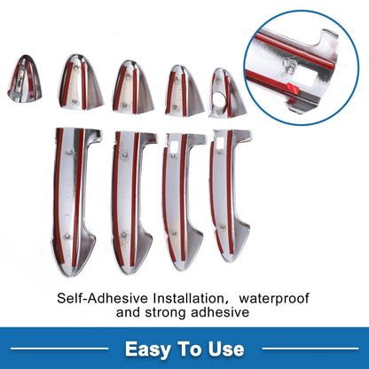 Door Handle Cover Trim for Ford Fiesta (2009–2012) Silver Tone
