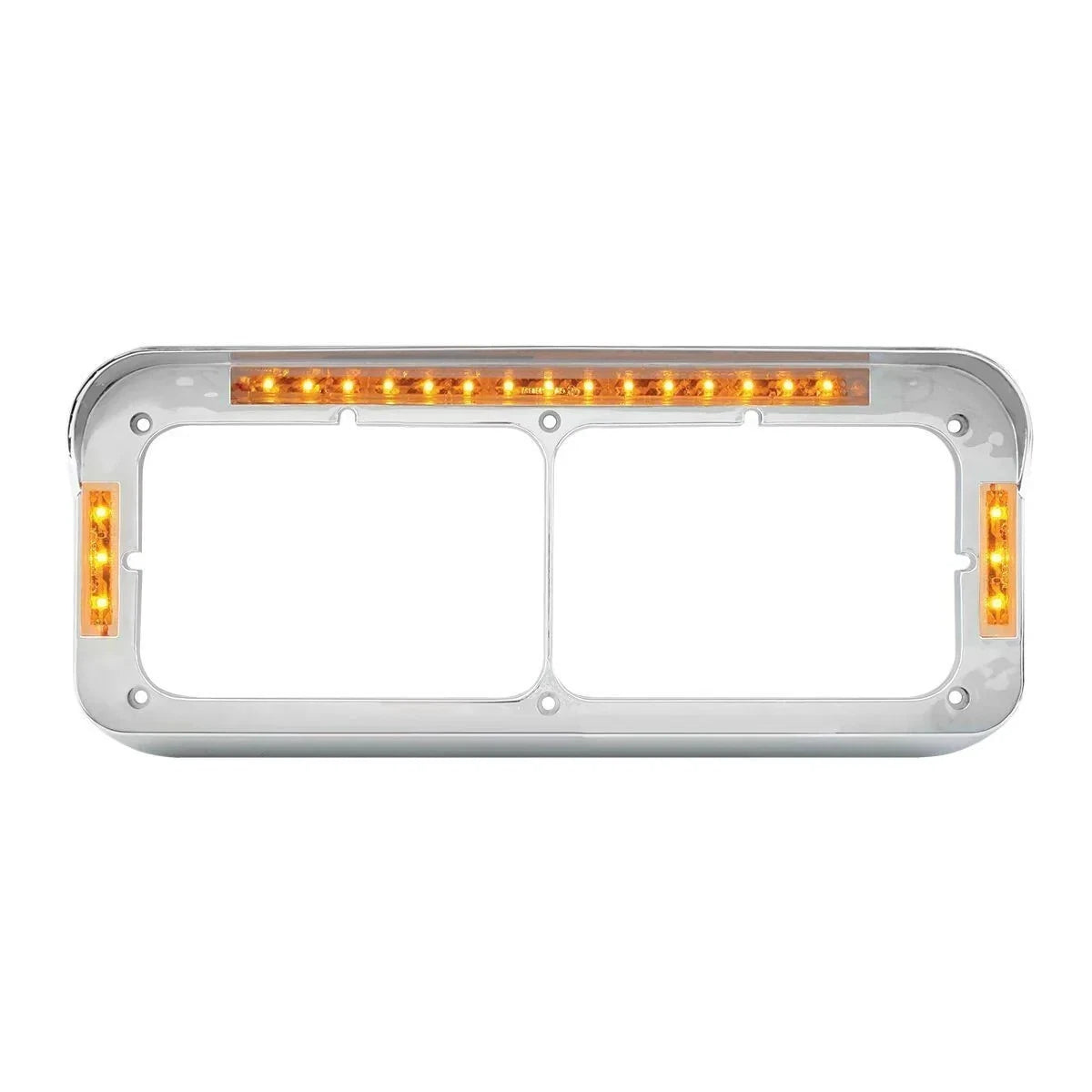 Dual Rectangular Headlight Bezel for - 21 LEDs, GG#87596