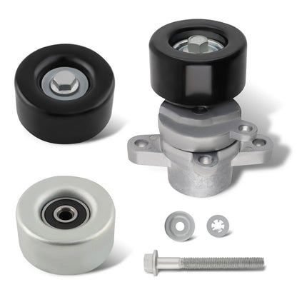 3PCS Belt Tensioner Pulley and Belt for Nissan Altima Maxima Murano (2006–2014)