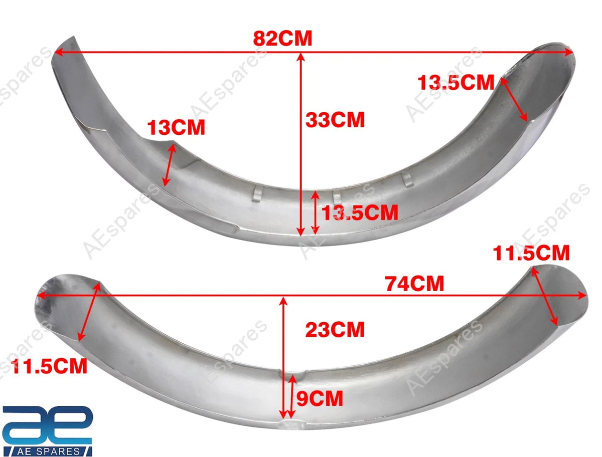 Chrome Plated Front & Rear Mudguard Set for BSA Goldstar (1950–1963)